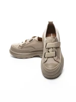 Pantofi Sport Dama din piele naturala 6806 CREAM | ADVANCER