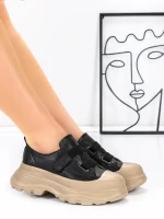 Pantofi Sport Dama din piele naturala 6806 BLACK | ADVANCER