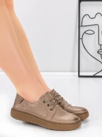 Pantofi Casual Dama din piele naturala 663 APRICOT | ADVANCER