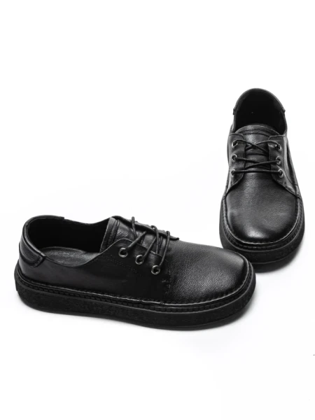 Pantofi Casual Dama din piele naturala 663 BLACK | ADVANCER