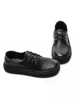 Pantofi Casual Dama din piele naturala 663 BLACK | ADVANCER