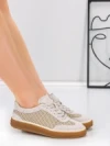 Pantofi Sport Dama din piele naturala 2501-1 CREAM | ADVANCER