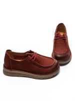 Pantofi Casual Dama din piele naturala 8887 RED | FORMATIONE