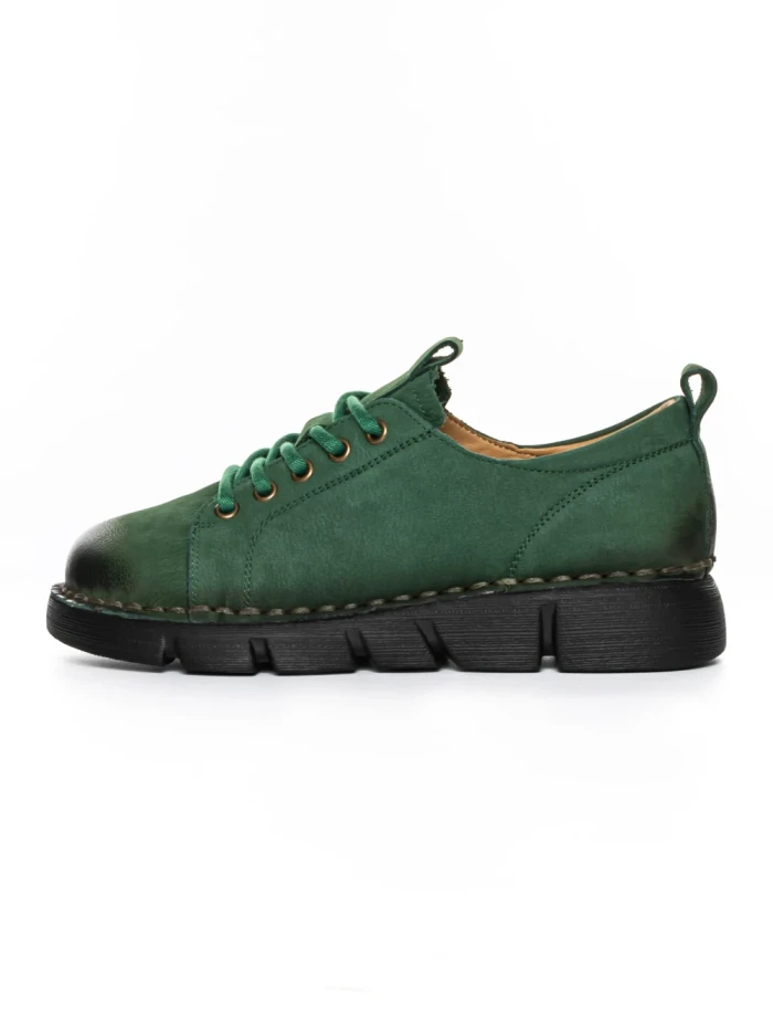 Pantofi Casual Dama din piele naturala 556 GREEN | FORMATIONE