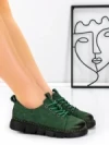 Pantofi Casual Dama din piele naturala 556 GREEN | FORMATIONE