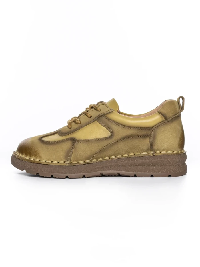 Pantofi Casual Dama din piele naturala 886 YELLOW | FRANCO GERARDO