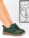 Pantofi Casual Dama din piele naturala 886 GREEN | FRANCO GERARDO