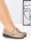 Pantofi Casual Dama din piele naturala 2557 CREAM | FORMATIONE