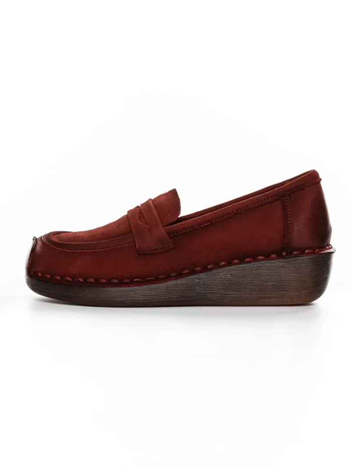 Pantofi Casual Dama din piele naturala 2557 RED | FORMATIONE