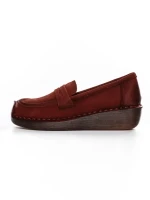 Pantofi Casual Dama din piele naturala 2557 RED | FORMATIONE