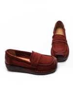 Pantofi Casual Dama din piele naturala 2557 RED | FORMATIONE