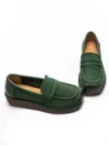 Pantofi Casual Dama din piele naturala 2557 GREEN | FORMATIONE