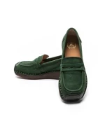 Pantofi Casual Dama din piele naturala 2557 GREEN | FORMATIONE