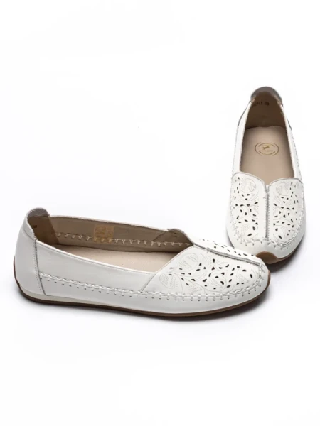 Balerini Dama din piele naturala 5001-1 CREAM | FORMATIONE