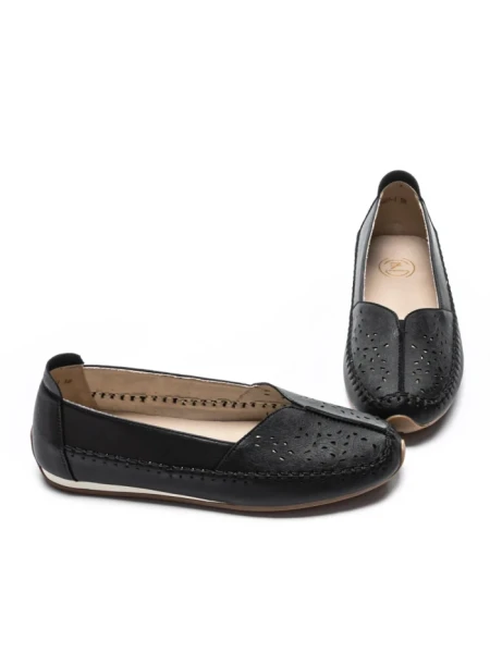 Balerini Dama din piele naturala 5001-1 BLACK | FORMATIONE