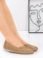 Balerini Dama din piele naturala 5001-1 APRICOT | FORMATIONE