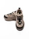 Pantofi Sport Dama din piele naturala 2576 CREAM-BLACK | ADVANCER