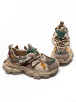 Pantofi Sport Dama din piele naturala HY5782 GREY-GREEN | FRANCO GERARDO