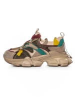 Pantofi Sport Dama din piele naturala HY5782 GREY-WINE | FRANCO GERARDO