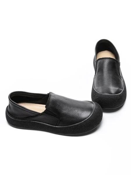 Pantofi Casual Dama din piele naturala 665 BLACK | ADVANCER