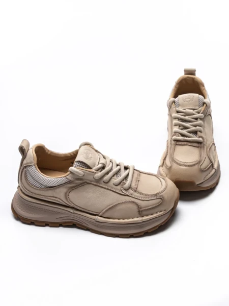 Pantofi Sport Dama din piele naturala 10018 CREAM | FRANCO GERARDO