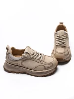 Pantofi Sport Dama din piele naturala 10018 CREAM | FRANCO GERARDO