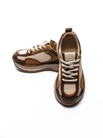 Pantofi Sport Dama din piele naturala 10018 YELLOW | FRANCO GERARDO