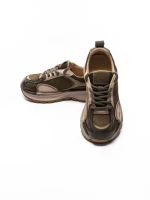 Pantofi Sport Dama din piele naturala 10018 KHAKI | FRANCO GERARDO
