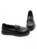 Pantofi Casual Dama din piele naturala 11520-120 BLACK | ADVANCER