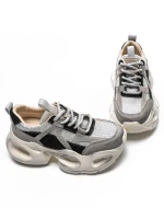 Pantofi Sport Dama din piele naturala HY8985 BLACK-GREY | FRANCO GERARDO