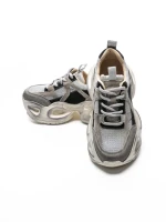 Pantofi Sport Dama din piele naturala HY8985 BLACK-GREY | FRANCO GERARDO