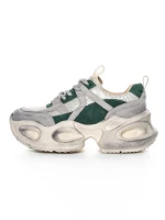 Pantofi Sport Dama din piele naturala HY8985 GREEN-GREY | FRANCO GERARDO