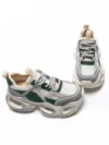 Pantofi Sport Dama din piele naturala HY8985 GREEN-GREY | FRANCO GERARDO