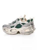 Pantofi Sport Dama din piele naturala HY8985 GREEN-GREY | FRANCO GERARDO