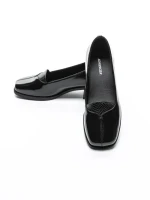 Pantofi cu toc din piele naturala 1355-10 BLACK | ADVANCER