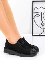 Pantofi Casual Dama din piele naturala 8887 Negru | Fo... » Pantoful.Ro