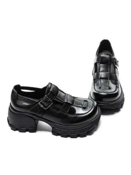 Pantofi Casual Dama din piele naturala 23282 BLACK | ADVANCER