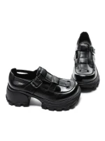 Pantofi Casual Dama din piele naturala 23282 BLACK | ADVANCER