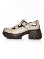 Pantofi Casual Dama din piele naturala 23282 CREAM | ADVANCER