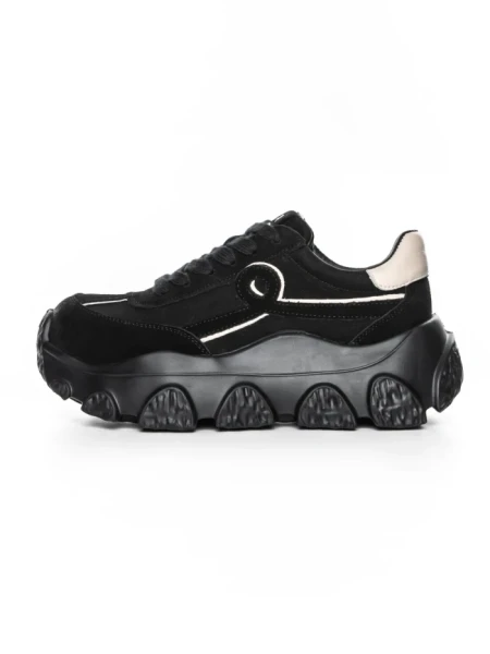 Pantofi Sport Dama din piele naturala 9802 BLACK | FRANCO GERARDO