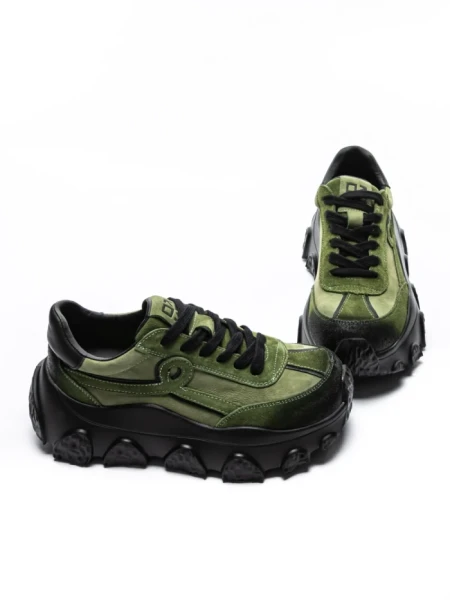 Pantofi Sport Dama din piele naturala 9802 GREEN | FRANCO GERARDO