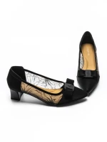 Pantofi cu toc din piele naturala 300-30 BLACK | ADVANCER