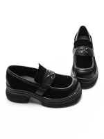 Pantofi Casual Dama din piele naturala 10827 BLACK | FORMAZIONE