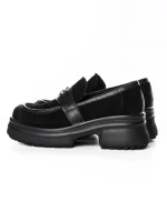 Pantofi Casual Dama din piele naturala 10827 BLACK | FORMAZIONE