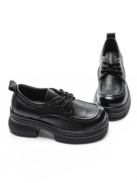 Pantofi Casual Dama din piele naturala 10829 BLACK | FORMAZIONE