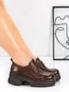 Pantofi Casual Dama din piele naturala 10829 BROWN | FORMAZIONE