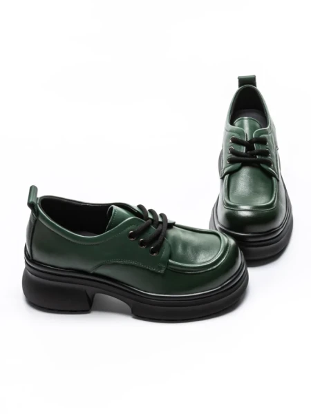 Pantofi Casual Dama din piele naturala 10829 GREEN | FORMAZIONE