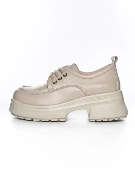 Pantofi Casual Dama din piele naturala 10829 CREAM | FORMAZIONE