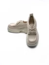 Pantofi Casual Dama din piele naturala 10829 CREAM | FORMAZIONE
