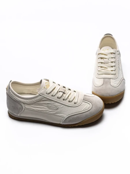 Pantofi Sport Dama din piele naturala KM0820 CREAM | ADVANCER